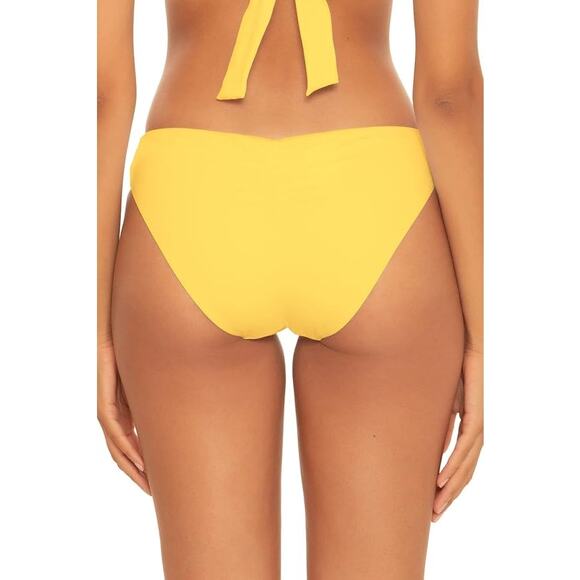 BECCA Women's Small Hipster Bikini Bottom, Banana, Cheeky Coverage, Swimwear 48 - Picture 2 of 9